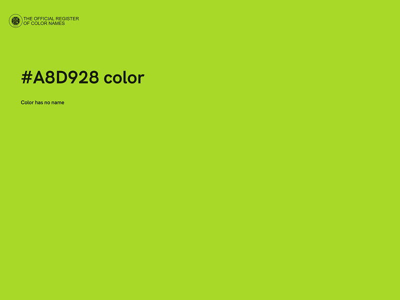 #A8D928 color image