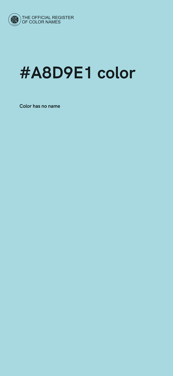 #A8D9E1 color image