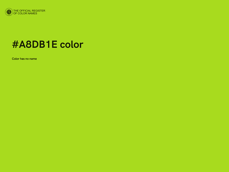 #A8DB1E color image