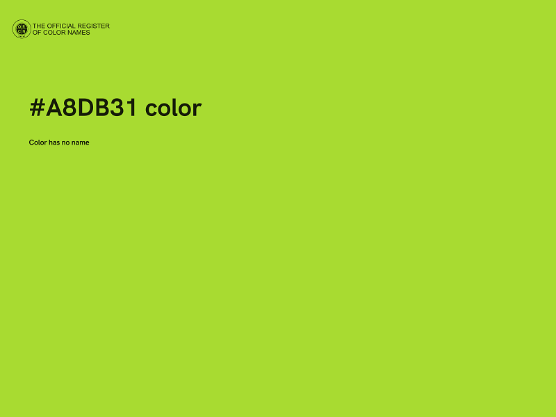 #A8DB31 color image
