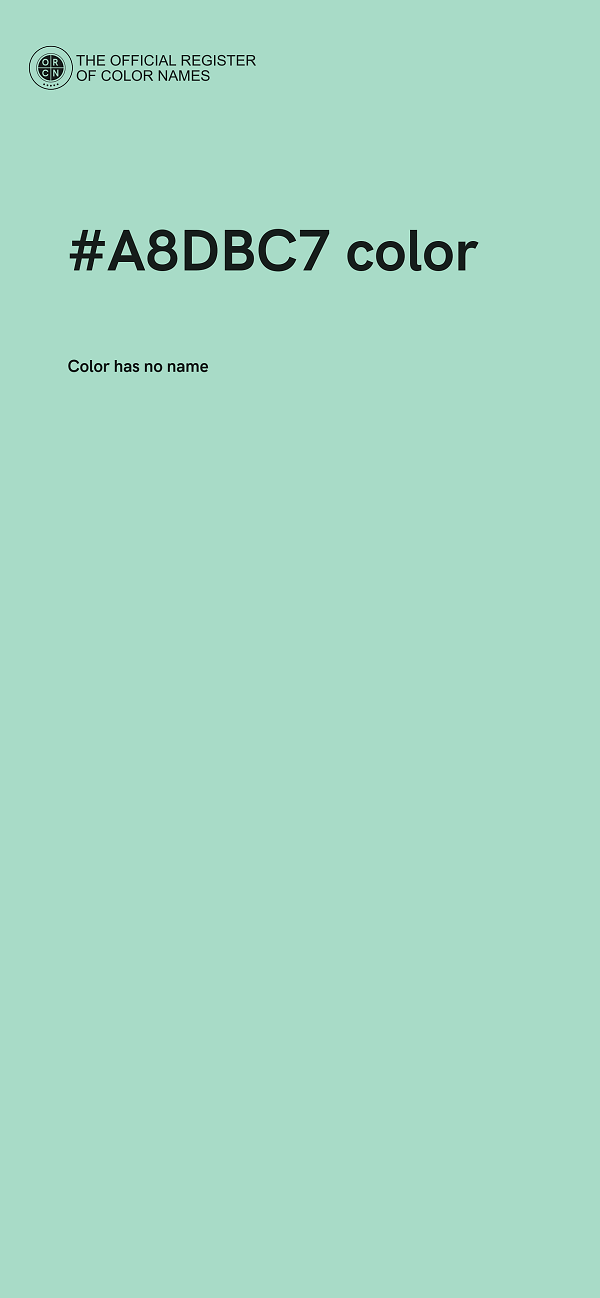#A8DBC7 color image