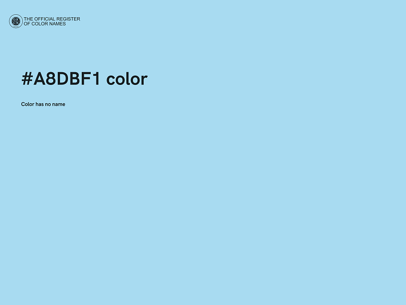 #A8DBF1 color image