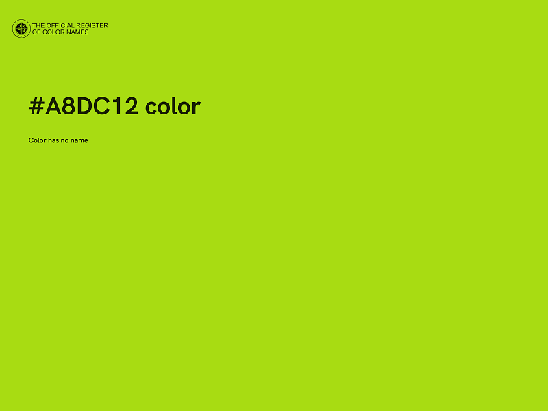 #A8DC12 color image