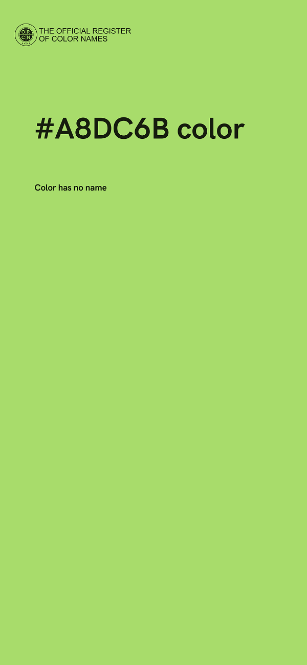 #A8DC6B color image