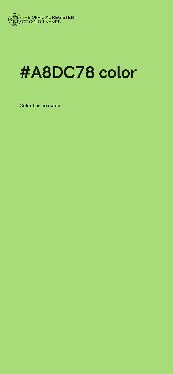 #A8DC78 color image