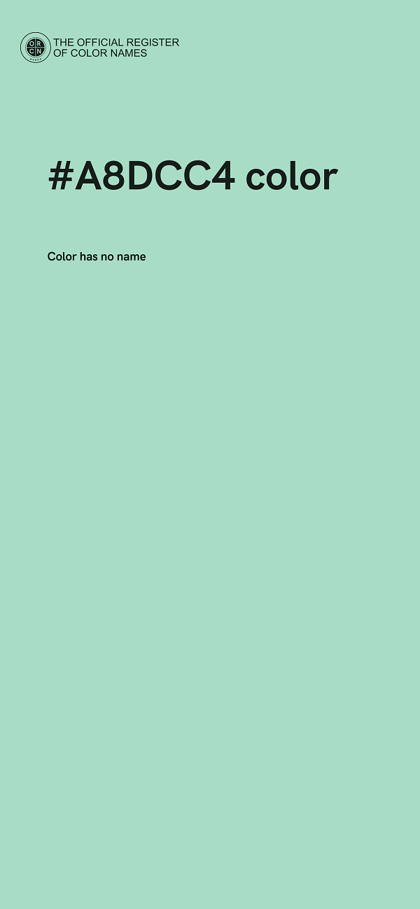 #A8DCC4 color image