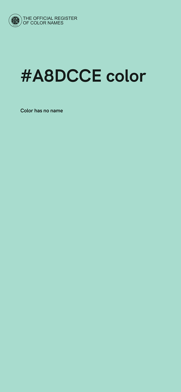 #A8DCCE color image
