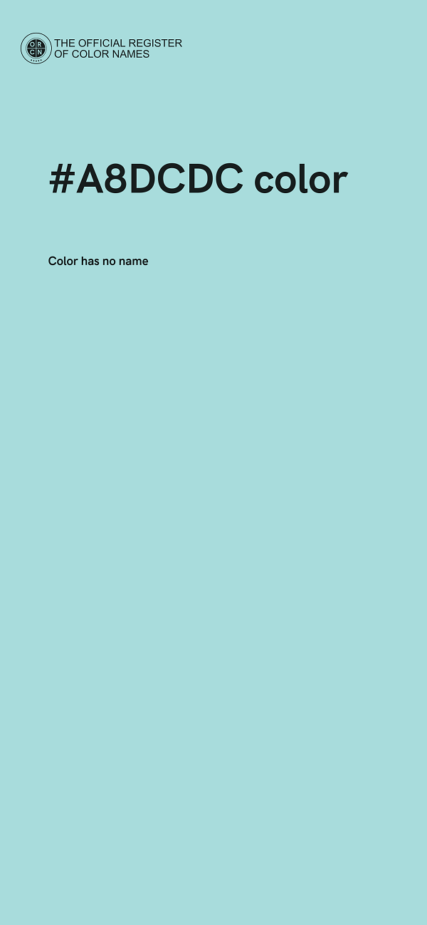 #A8DCDC color image
