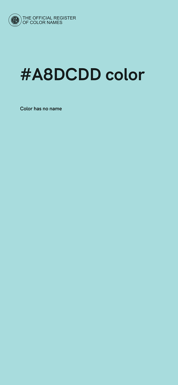 #A8DCDD color image