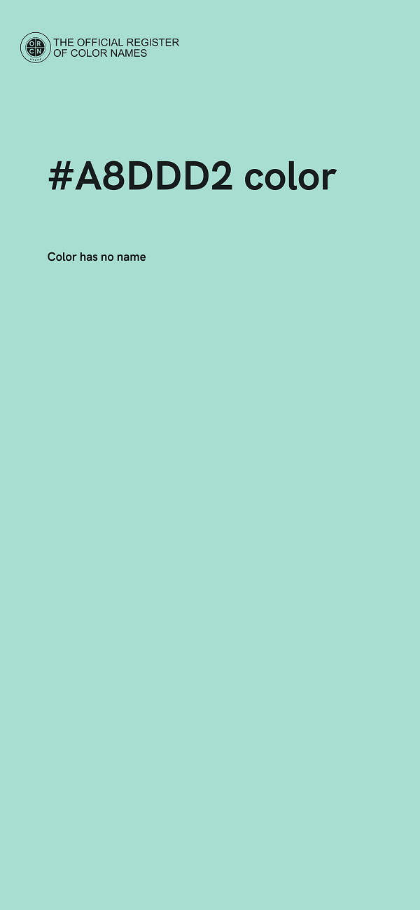 #A8DDD2 color image