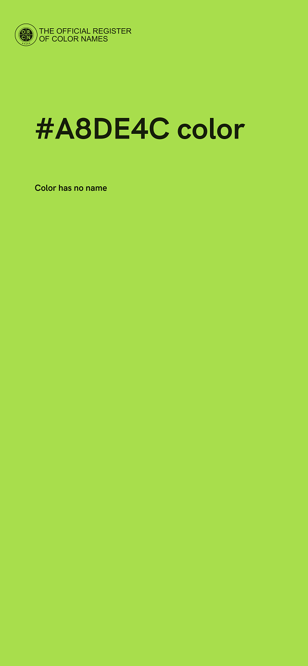 #A8DE4C color image