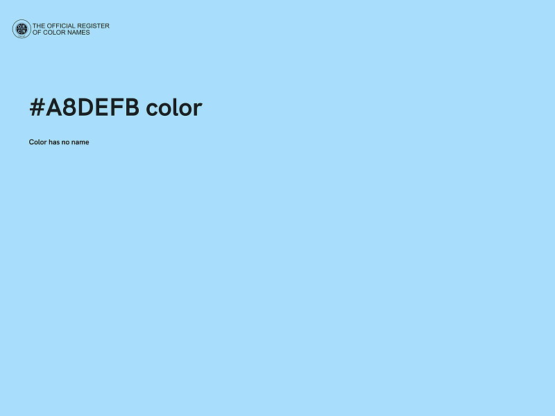 #A8DEFB color image