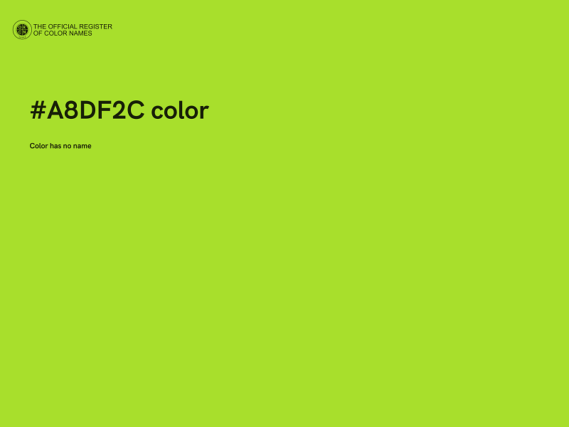 #A8DF2C color image