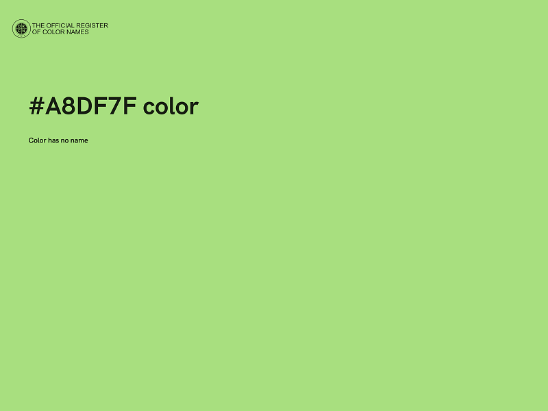 #A8DF7F color image