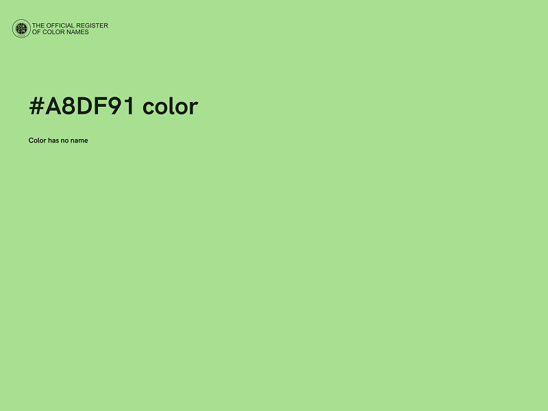 #A8DF91 color image
