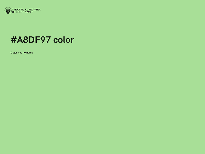 #A8DF97 color image