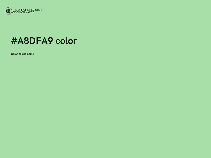 #A8DFA9 color image