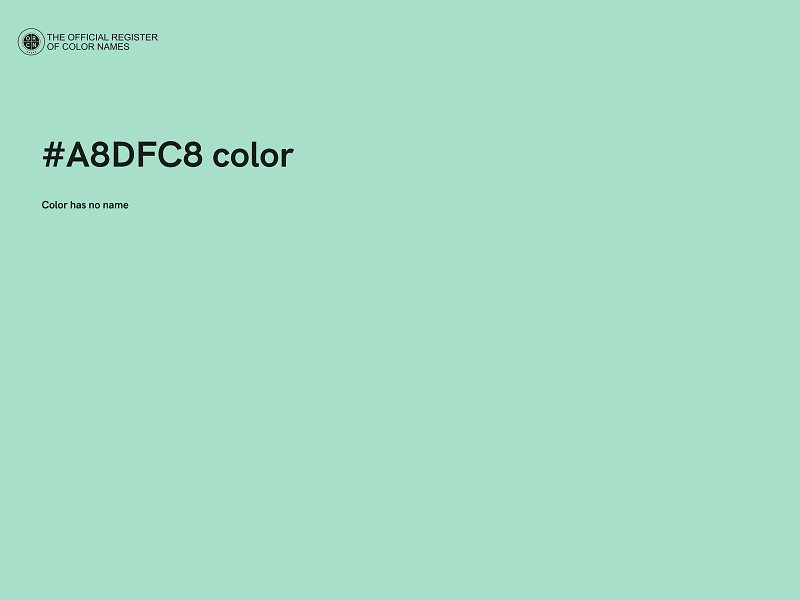 #A8DFC8 color image