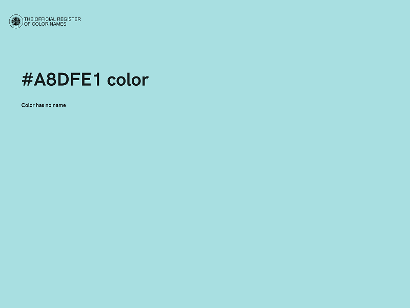 #A8DFE1 color image