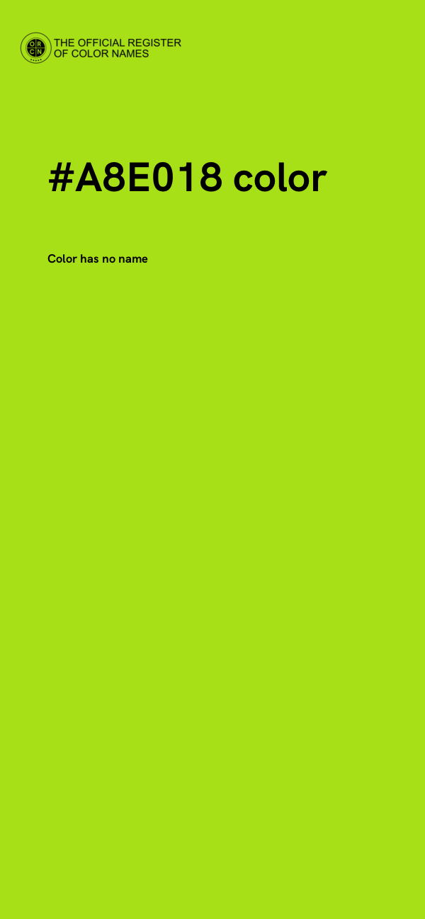 #A8E018 color image