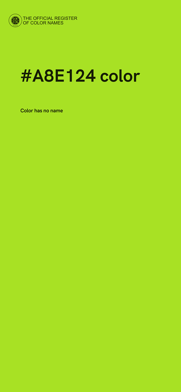 #A8E124 color image