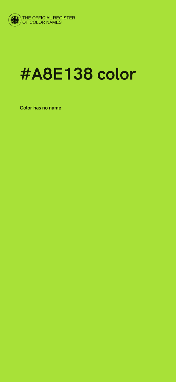 #A8E138 color image