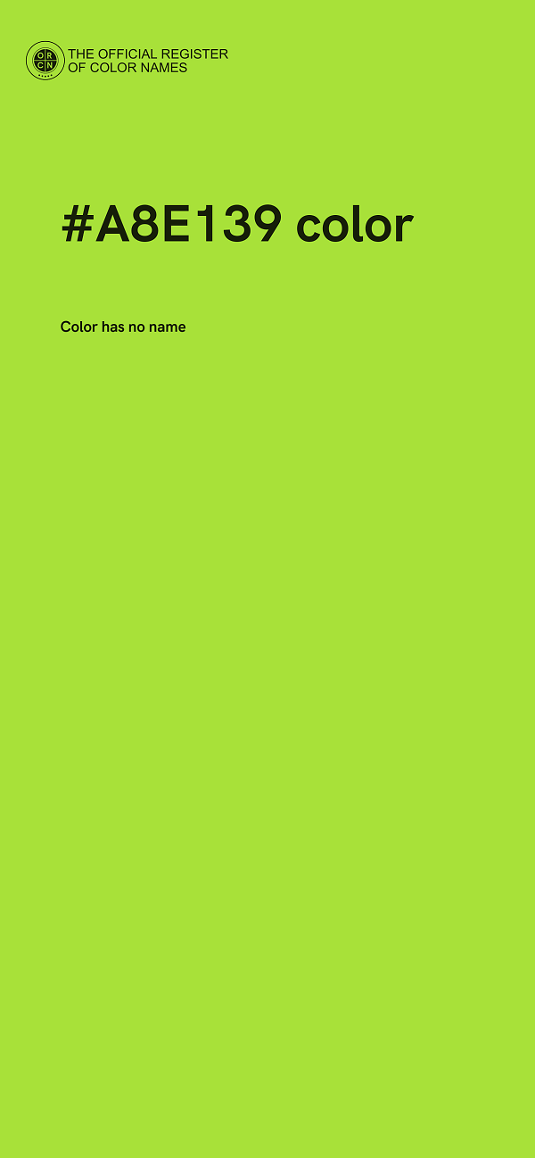 #A8E139 color image