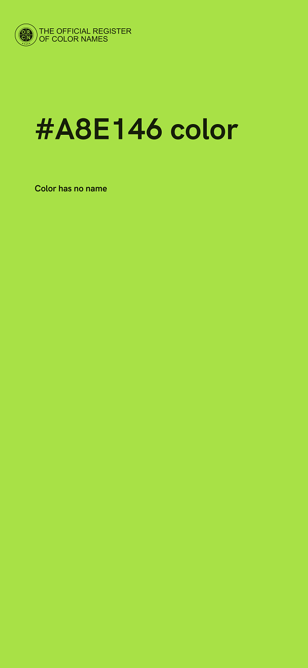 #A8E146 color image