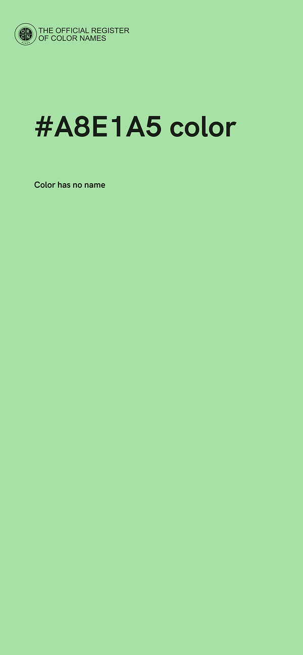 #A8E1A5 color image