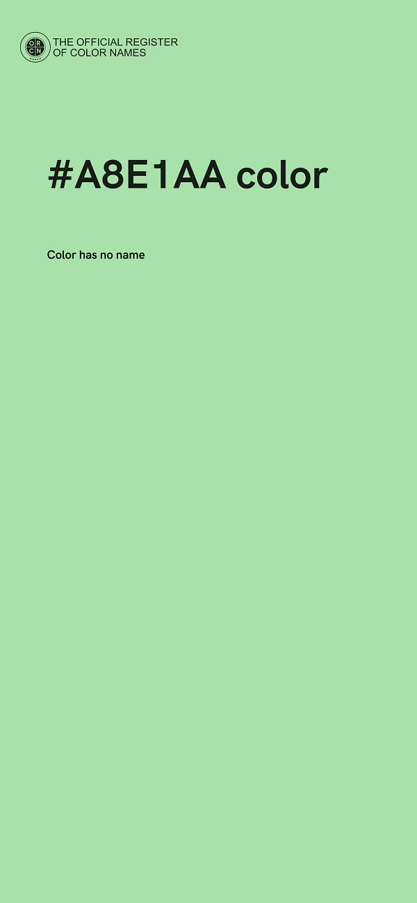 #A8E1AA color image