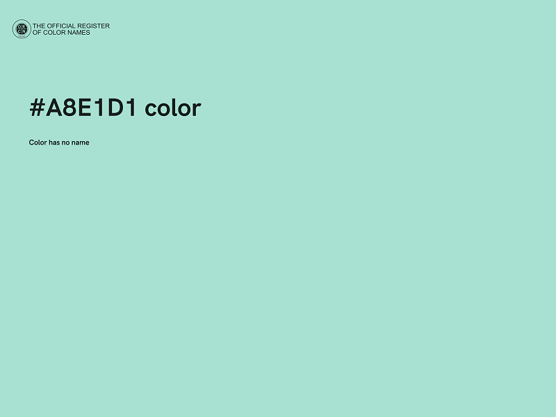 #A8E1D1 color image