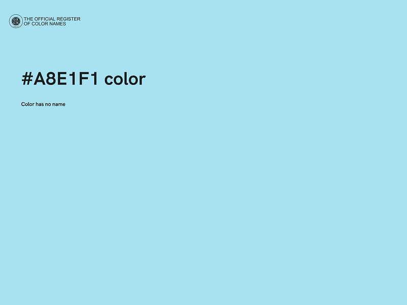 #A8E1F1 color image