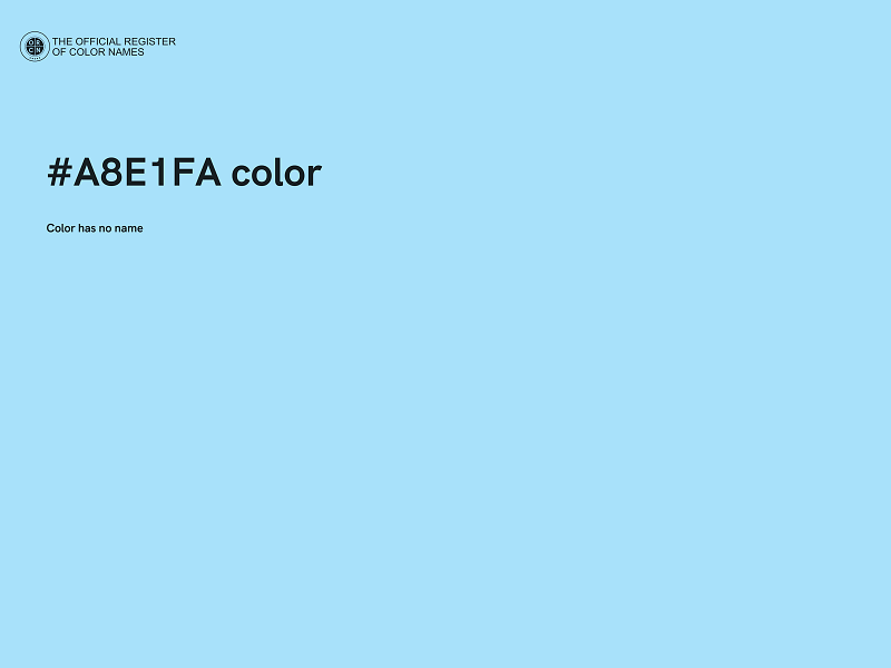 #A8E1FA color image