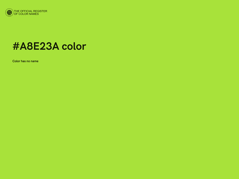 #A8E23A color image