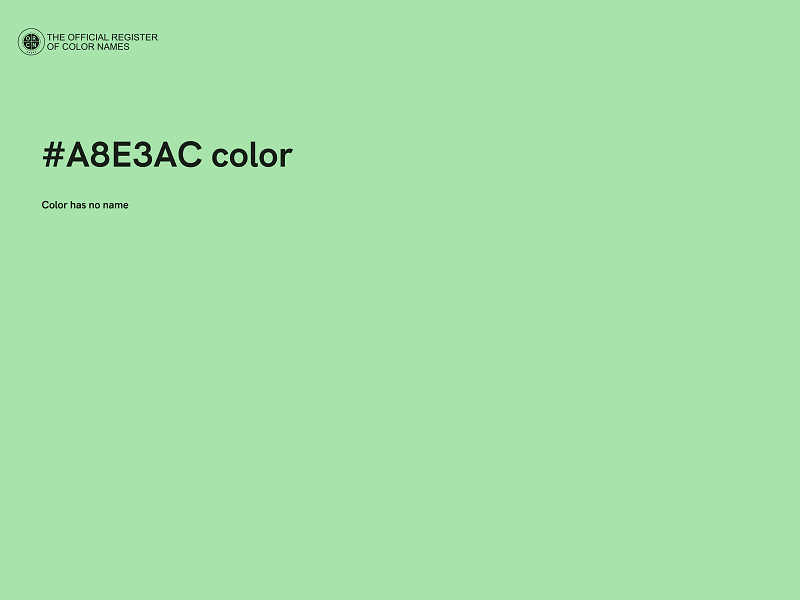 #A8E3AC color image