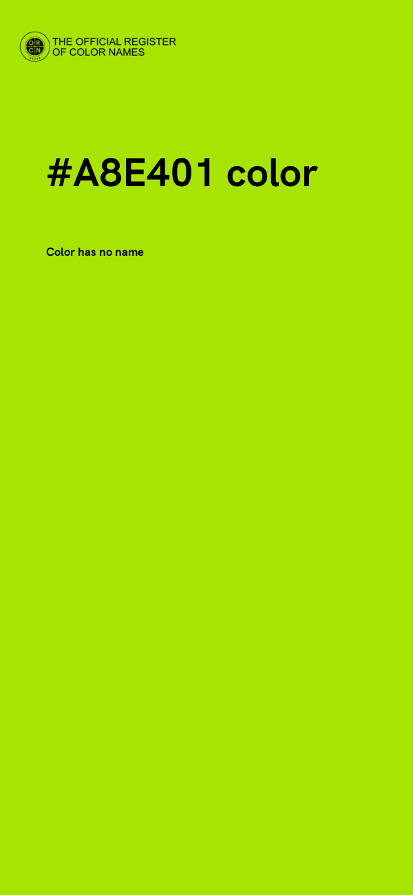 #A8E401 color image