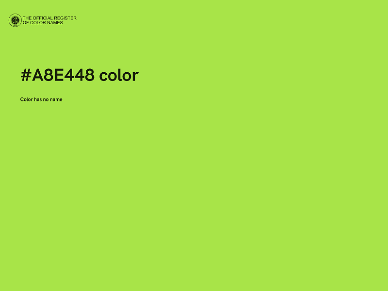 #A8E448 color image