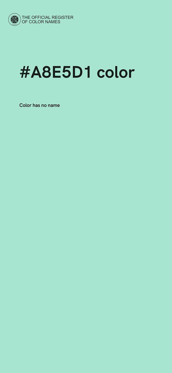 #A8E5D1 color image
