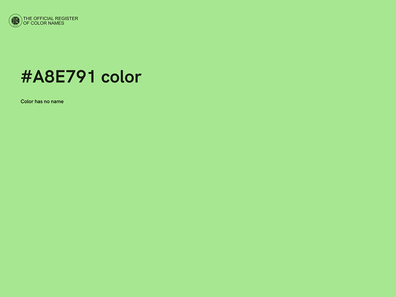 #A8E791 color image