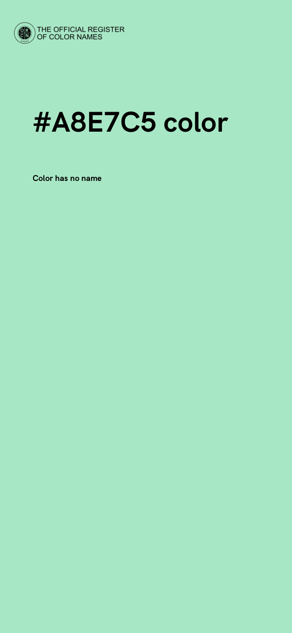 #A8E7C5 color image