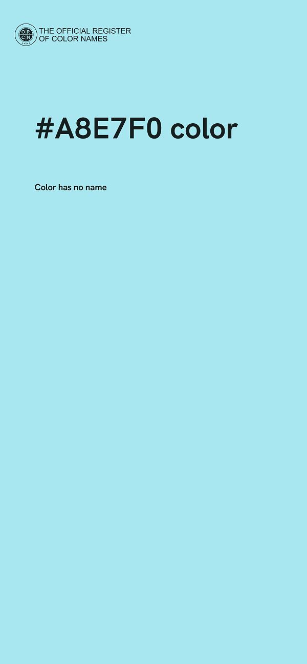 #A8E7F0 color image