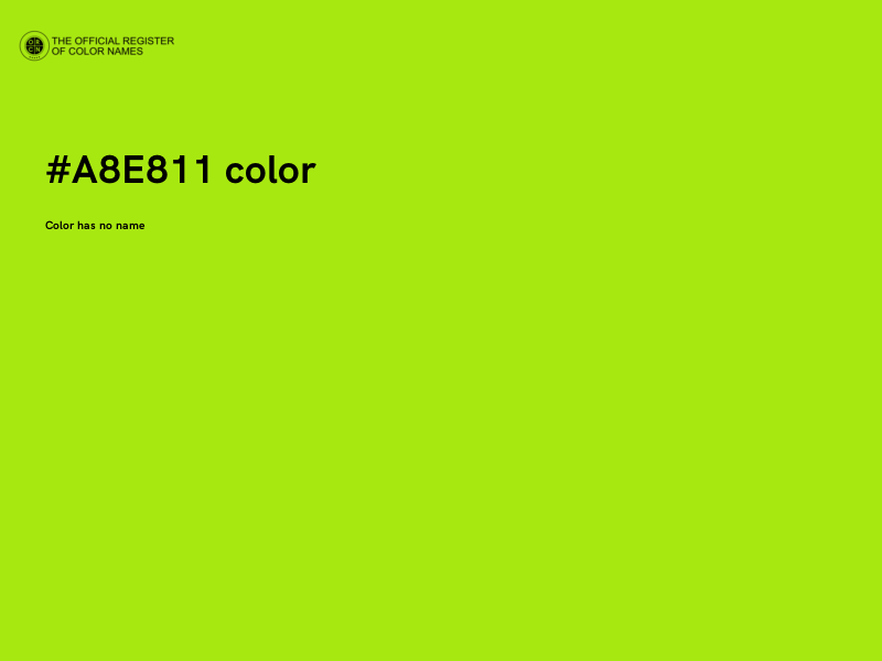 #A8E811 color image