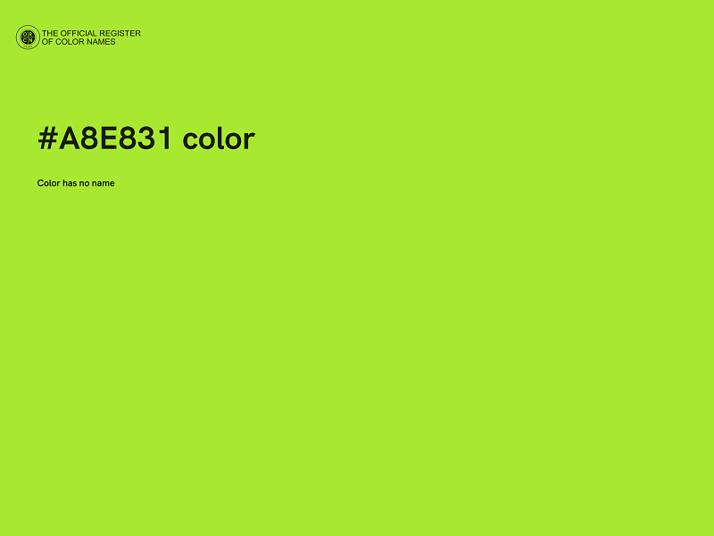 #A8E831 color image