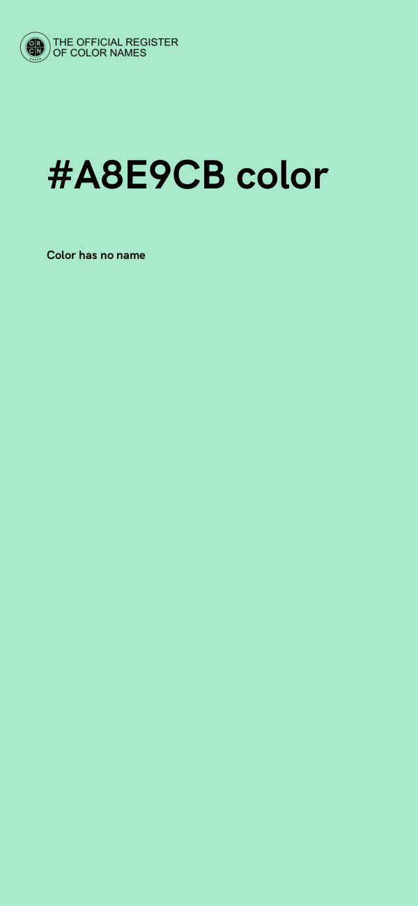 #A8E9CB color image