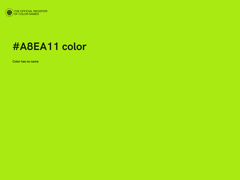 #A8EA11 color image
