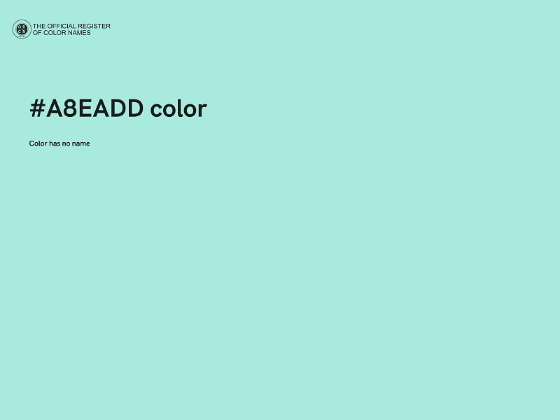 #A8EADD color image