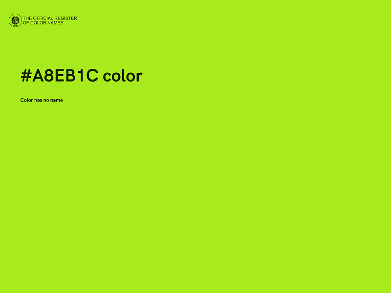 #A8EB1C color image