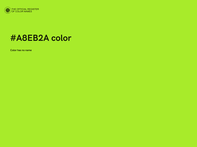 #A8EB2A color image