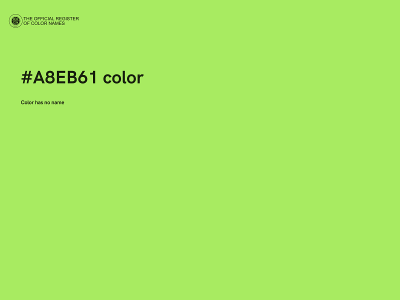 #A8EB61 color image