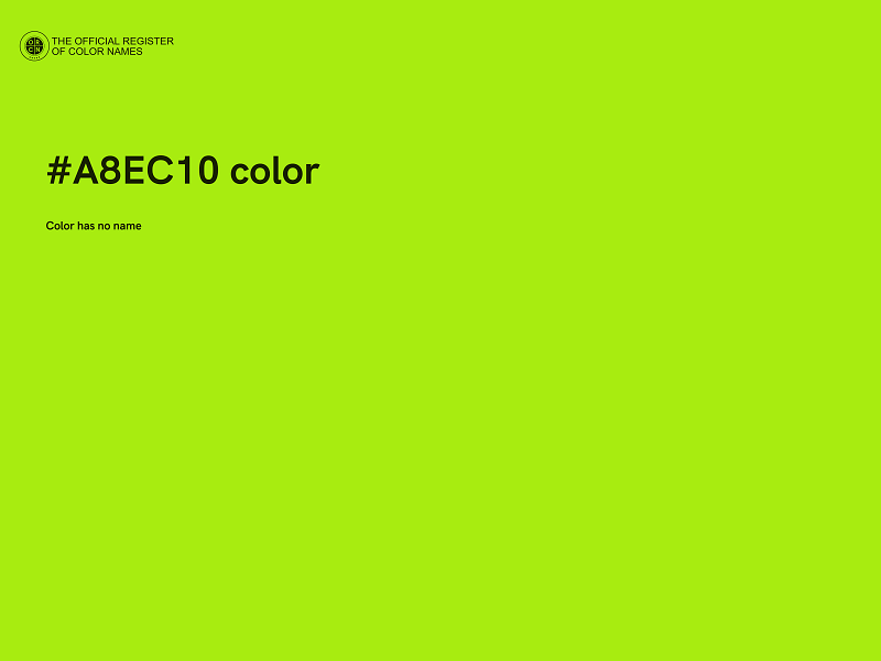 #A8EC10 color image